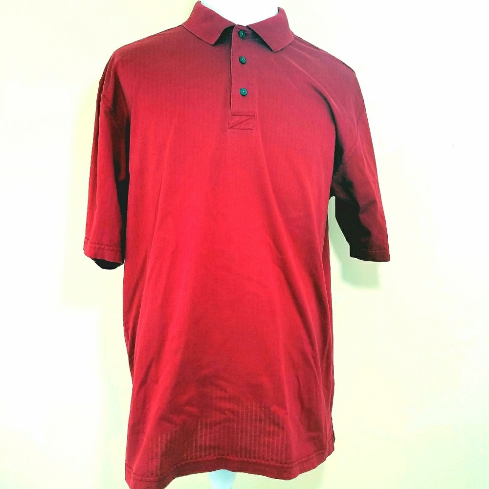 Egyptian Cotton Golf Polo Shirt Size LG Large Red